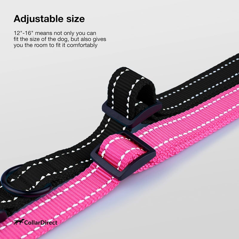 CollarDirect Reflective Dog Collar for a Small, Medium, Large Dog or Puppy with a Quick Release Buckle - Boy and Girl - Nylon Suitable for Swimming (12-16 Inch, Lime Green) - Image 5